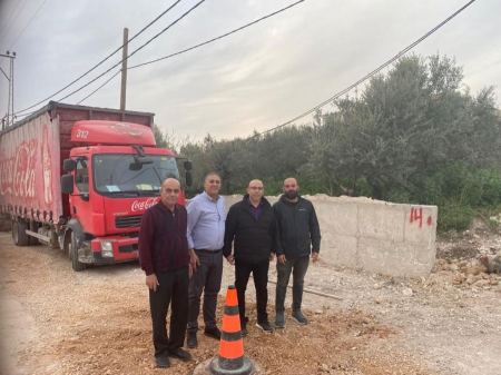 كفر قرع : مشروع تنفيذ خطوط الصرف الصحي لحي خلة الشلح